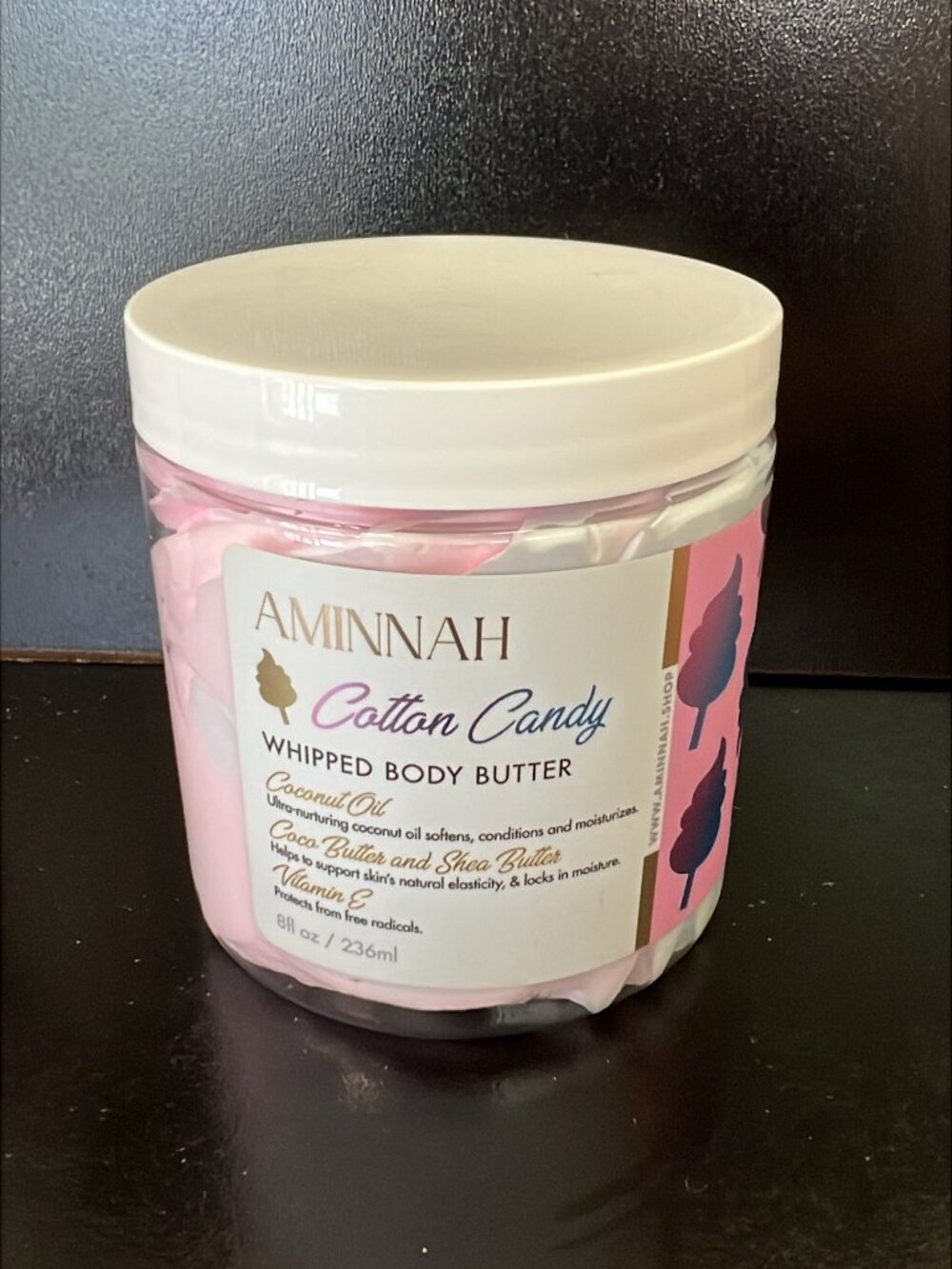 Aminnah Cotton Candy Whipped Body Butter 8oz New